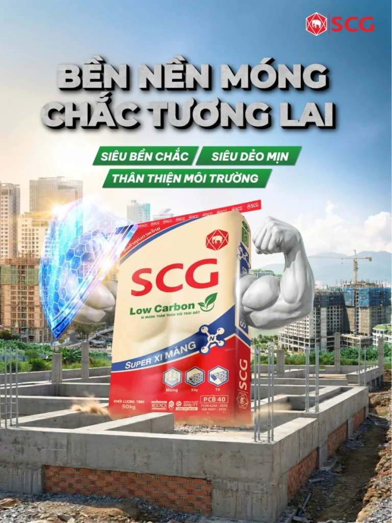 xi măng đổ bê tông