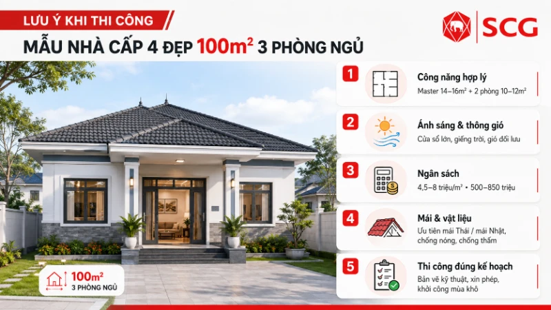 30+ mẫu nhà cấp 4 100m2 3 phòng ngủ đẹp & xu hướng 2026 26 30+ mẫu nhà cấp 4 100m2 3 phòng ngủ đẹp & xu hướng 2026 nhà cấp 4 100m2 3 phòng ngủ