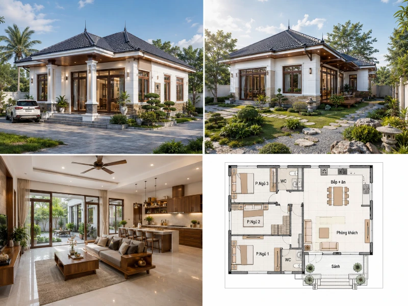 30+ mẫu nhà cấp 4 100m2 3 phòng ngủ đẹp & xu hướng 2026 17 30+ mẫu nhà cấp 4 100m2 3 phòng ngủ đẹp & xu hướng 2026 nhà cấp 4 100m2 3 phòng ngủ