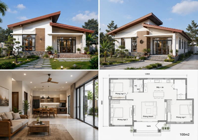 30+ mẫu nhà cấp 4 100m2 3 phòng ngủ đẹp & xu hướng 2026 24 30+ mẫu nhà cấp 4 100m2 3 phòng ngủ đẹp & xu hướng 2026 nhà cấp 4 100m2 3 phòng ngủ