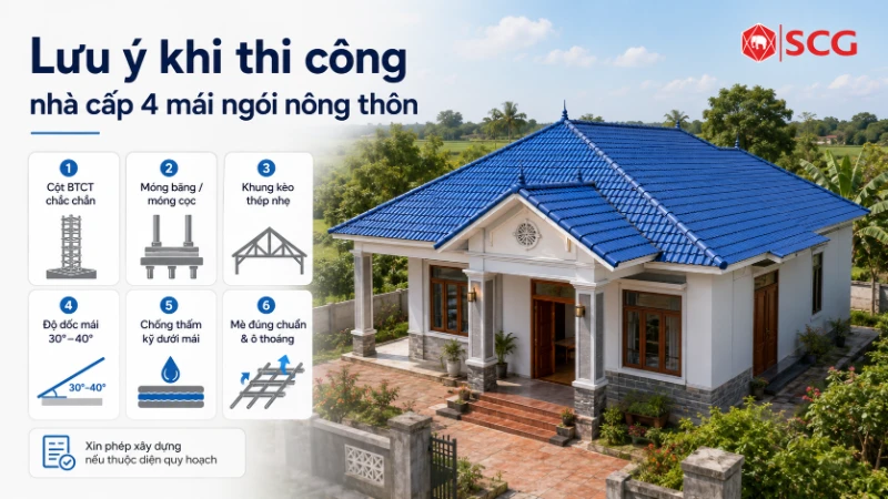 30+ Mẫu nhà cấp 4 mái ngói nông thôn đẹp & hiện đại 2026 26 30+ Mẫu nhà cấp 4 mái ngói nông thôn đẹp & hiện đại 2026 nhà cấp 4 mái ngói nông thôn