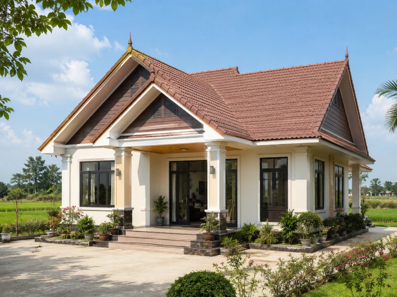 30+ Mẫu nhà cấp 4 mái ngói nông thôn đẹp & hiện đại 2026 24 30+ Mẫu nhà cấp 4 mái ngói nông thôn đẹp & hiện đại 2026 nhà cấp 4 mái ngói nông thôn