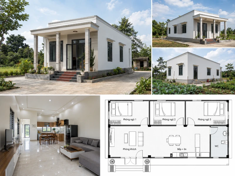 Tổng hợp 20+ mẫu nhà cấp 4 nông thôn 700 triệu đẹp, hiện đại 16 Tổng hợp 20+ mẫu nhà cấp 4 nông thôn 700 triệu đẹp, hiện đại mẫu nhà cấp 4 nông thôn 700 triệu