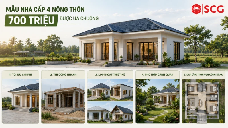 Tổng hợp 20+ mẫu nhà cấp 4 nông thôn 700 triệu đẹp, hiện đại 10 Tổng hợp 20+ mẫu nhà cấp 4 nông thôn 700 triệu đẹp, hiện đại mẫu nhà cấp 4 nông thôn 700 triệu