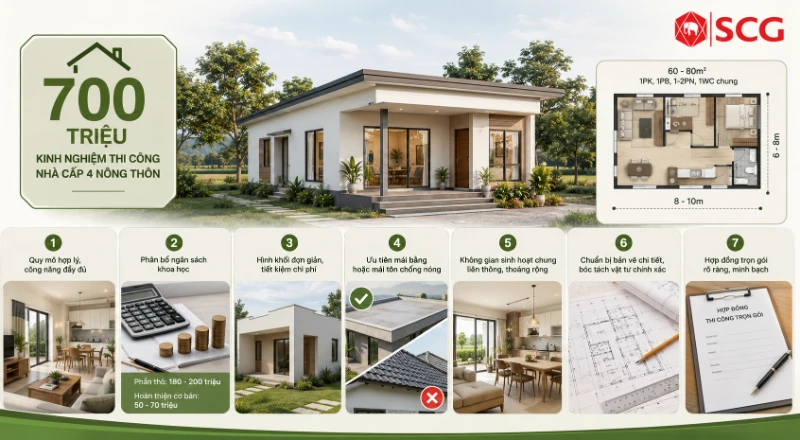 Tổng hợp 20+ mẫu nhà cấp 4 nông thôn 700 triệu đẹp, hiện đại 18 Tổng hợp 20+ mẫu nhà cấp 4 nông thôn 700 triệu đẹp, hiện đại mẫu nhà cấp 4 nông thôn 700 triệu