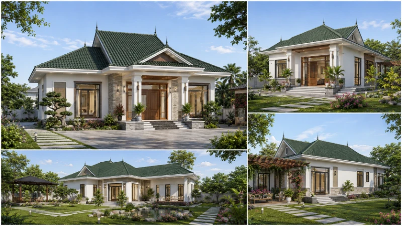 20+ Mẫu nhà cấp 4 sân vườn đẹp, hiện đại & tiện nghi 2026 14 20+ Mẫu nhà cấp 4 sân vườn đẹp, hiện đại & tiện nghi 2026 nhà cấp 4 sân vườn