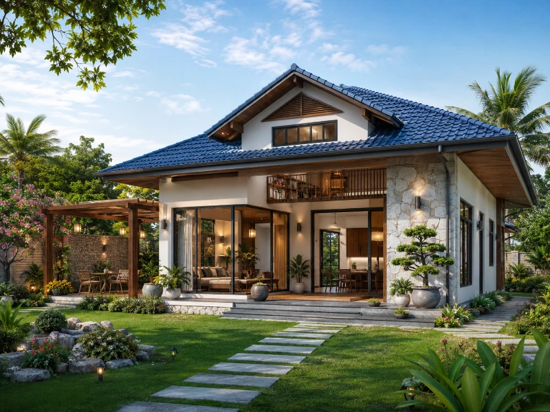 20+ Mẫu nhà cấp 4 sân vườn đẹp, hiện đại & tiện nghi 2026 16 20+ Mẫu nhà cấp 4 sân vườn đẹp, hiện đại & tiện nghi 2026 nhà cấp 4 sân vườn