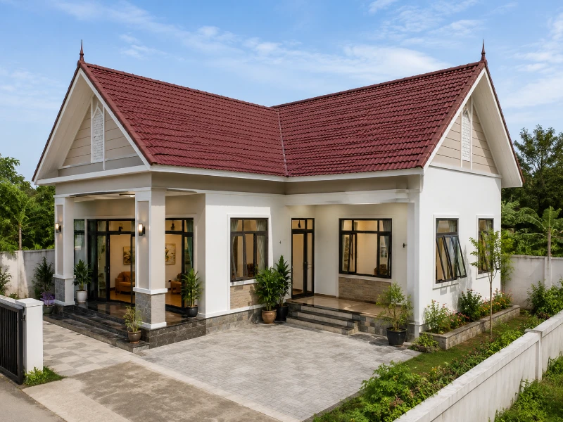 Trọn Bộ 10+ Mẫu Nhà Mái Thái 1 Tầng 500 Triệu Đẹp Nhất 2026 14 Trọn Bộ 10+ Mẫu Nhà Mái Thái 1 Tầng 500 Triệu Đẹp Nhất 2026 nhà mái thái 1 tầng 500 triệu