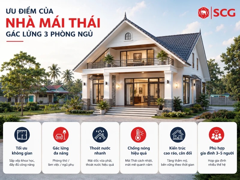 30+ Mẫu Nhà Mái Thái Gác Lửng 3 Phòng Ngủ Đẹp, Tiện Nghi 2026 20 30+ Mẫu Nhà Mái Thái Gác Lửng 3 Phòng Ngủ Đẹp, Tiện Nghi 2026 nhà mái thái gác lửng 3 phòng ngủ