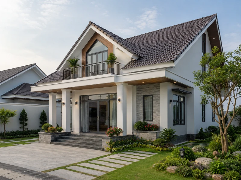 Tổng hợp 20+ mẫu nhà mái Thái gác lửng đẹp, sang trọng 2026 15 Tổng hợp 20+ mẫu nhà mái Thái gác lửng đẹp, sang trọng 2026 nhà mái thái gác lửng