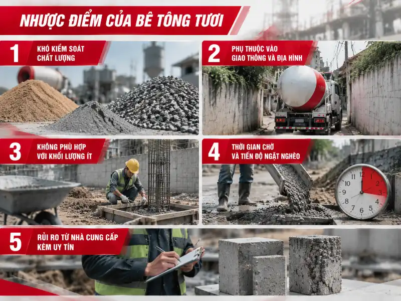 Bê tông tươi có tốt không? Nên đổ bê tông tươi hay trộn? 4 Bê tông tươi có tốt không? Nên đổ bê tông tươi hay trộn? bê tông tươi có tốt không