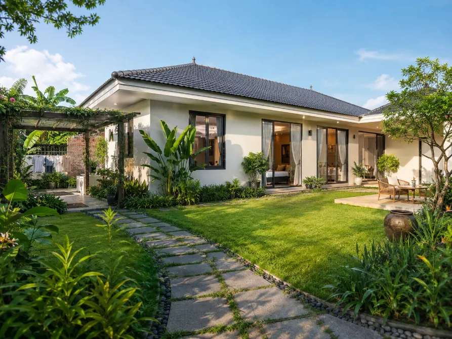 biệt thự nhà vườn 1 tầng