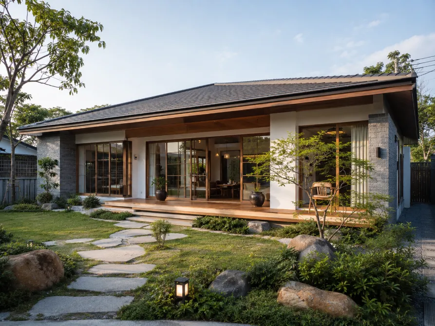 biệt thự nhà vườn 1 tầng