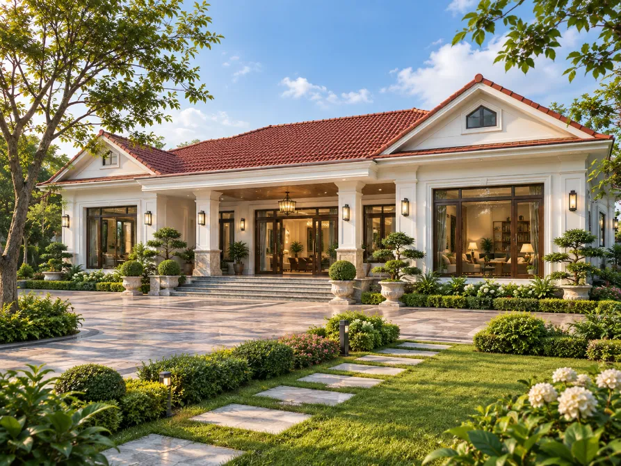 biệt thự nhà vườn 1 tầng