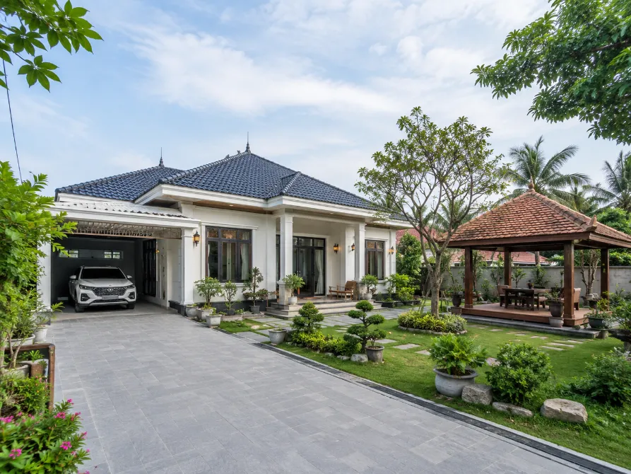 biệt thự nhà vườn 1 tầng