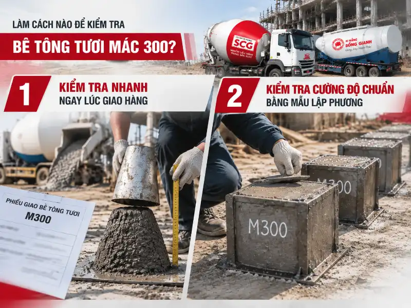 cách kiểm tra chất lượng bê tông tươi