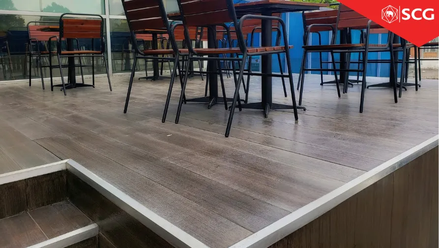 Chuỗi cà phê Amazon sử dụng SCG Smartwood Floor Plank