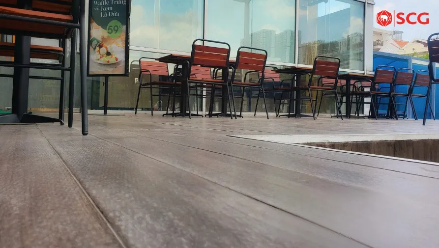 Chuỗi cà phê Amazon sử dụng SCG Smartwood Floor Plank Chuỗi cà phê Amazon sử dụng SCG Smartwood Floor Plank