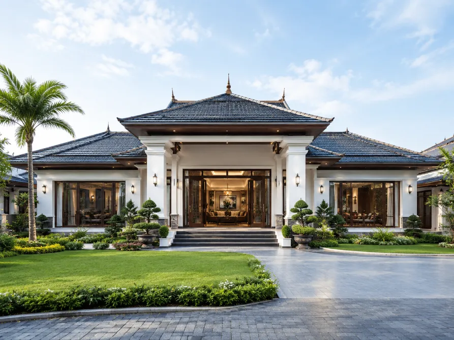 Mẫu nhà vườn mái Thái