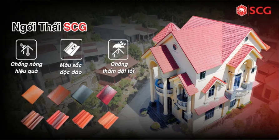 mẫu nhà vườn mái thái