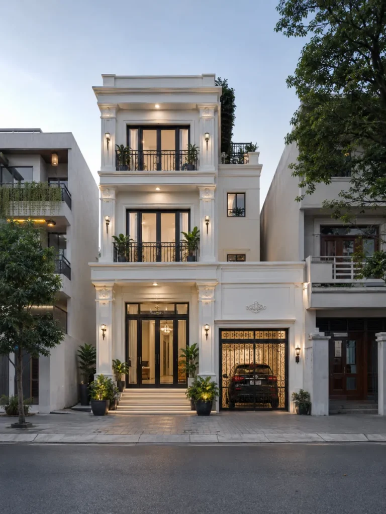 20+ Mẫu nhà phố 3 tầng tân cổ điển sang trọng, đáng tham khảo 42 20+ Mẫu nhà phố 3 tầng tân cổ điển sang trọng, đáng tham khảo nhà phố 3 tầng tân cổ điển