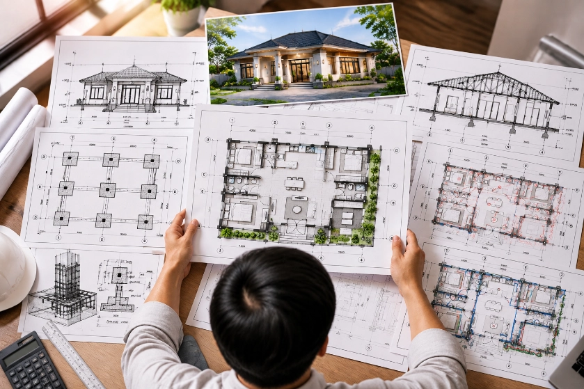 Hướng dẫn cách đọc bản vẽ xây dựng nhà ở đơn giản, chi tiết từ A - Z 18 Hướng dẫn cách đọc bản vẽ xây dựng nhà ở đơn giản, chi tiết từ A - Z cách đọc bản vẽ xây dựng nhà ở