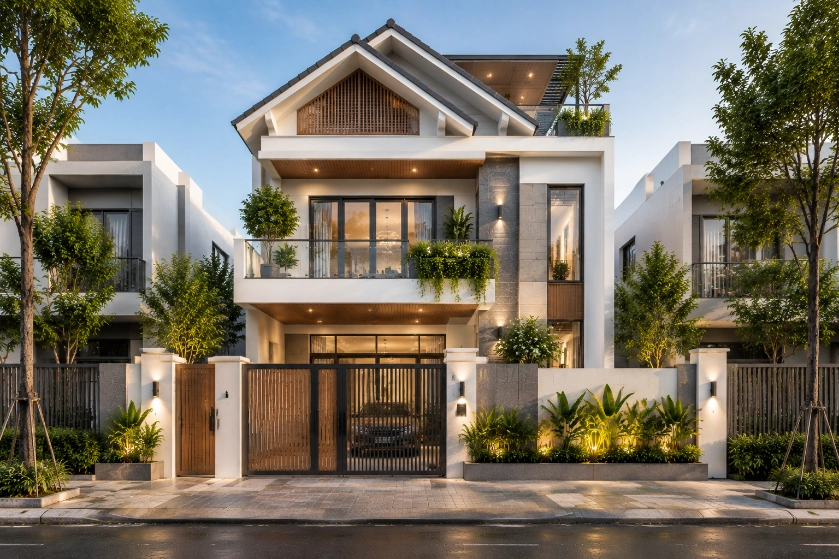 cách tính chi phí xây nhà 2 tầng 1 tum