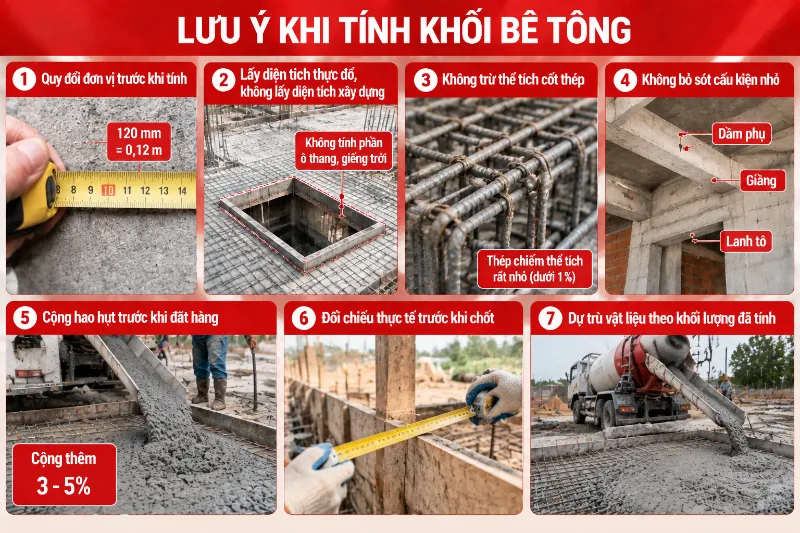 Cách tính khối lượng bê tông sàn, móng, cột, dầm chuẩn 2026 14 Cách tính khối lượng bê tông sàn, móng, cột, dầm chuẩn 2026 cách tính m3 bê tông