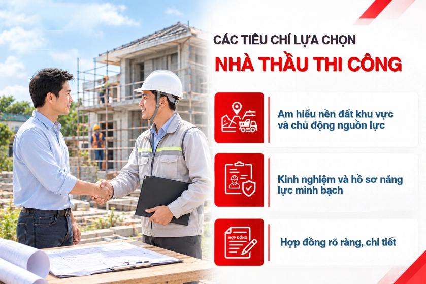 Bật mí 8 kinh nghiệm xây nhà tiết kiệm chi phí hiệu quả dành cho gia chủ 10 Bật mí 8 kinh nghiệm xây nhà tiết kiệm chi phí hiệu quả dành cho gia chủ các tiêu chí lựa chọn nhà thầu thi công