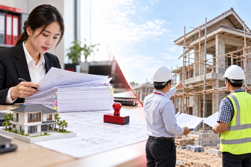 Thủ tục xin giấy phép xây dựng nhà ở đầy đủ và chi tiết 2026 7 Thủ tục xin giấy phép xây dựng nhà ở đầy đủ và chi tiết 2026 thẩm định hồ sơ thủ tục xin giấy phép xây dựng