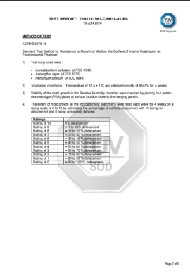 Giới thiệu 33 Giới thiệu Chứng nhận chống nấm mốc của tấm xi măng