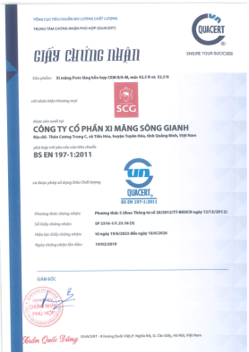 Các nhà máy xi măng của SCG tại Việt Nam tuân thủ tiêu chuẩn quốc tế ASTM và BSEN