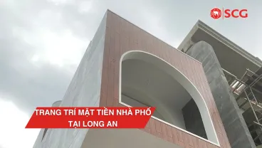 Trang trí mặt tiền nhà phố tại Long An