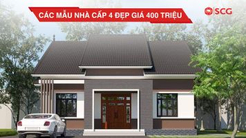 Các mẫu nhà cấp 4 đẹp giá 400 triệu