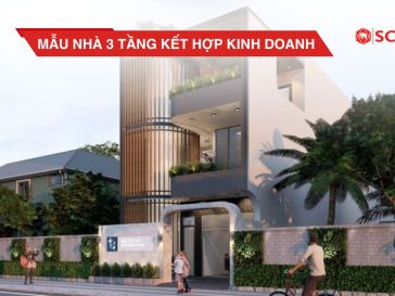Mẫu nhà 3 tầng kết hợp kinh doanh
