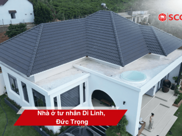 Nhà ở tư nhân Di Linh, Đức Trọng - Sử dụng ngói màu SCG E12