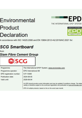 Giới thiệu 32 Giới thiệu Chứng nhận EDP cho tấm xi măng, xi măng giả gỗ